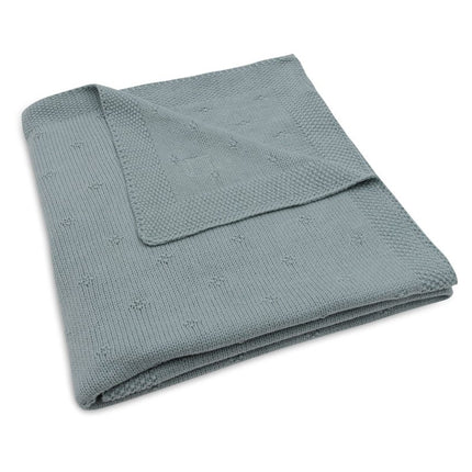 Jollein Ledikantdeken Cosy Knit Sea Green 100 X 150 Cm - Jollein - Babywinkel - 8717329386600
