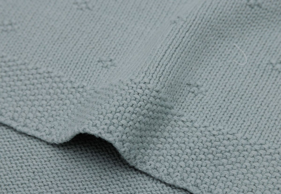 Jollein Ledikantdeken Cosy Knit Sea Green 100 X 150 Cm - Jollein - Babywinkel - 8717329386600