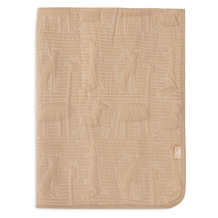 Jollein Ledikantdeken Jungle Jambo Biscuit/Oatmeal 100 X 150 Cm - Jollein - Babywinkel - 8717329387768