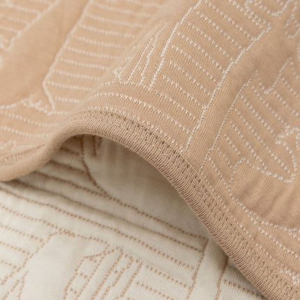 Jollein Ledikantdeken Jungle Jambo Biscuit/Oatmeal 100 X 150 Cm - Jollein - Babywinkel - 8717329387768