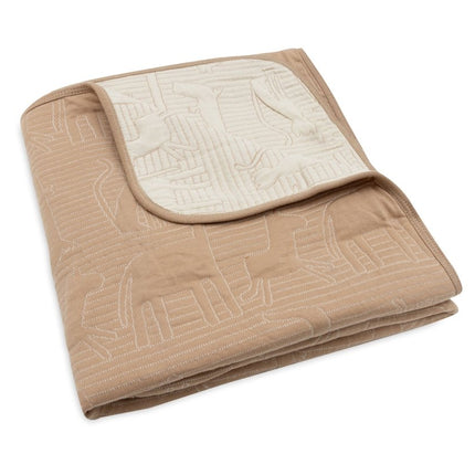 Jollein Ledikantdeken Jungle Jambo Biscuit/Oatmeal 100 X 150 Cm - Jollein - Babywinkel - 8717329387768