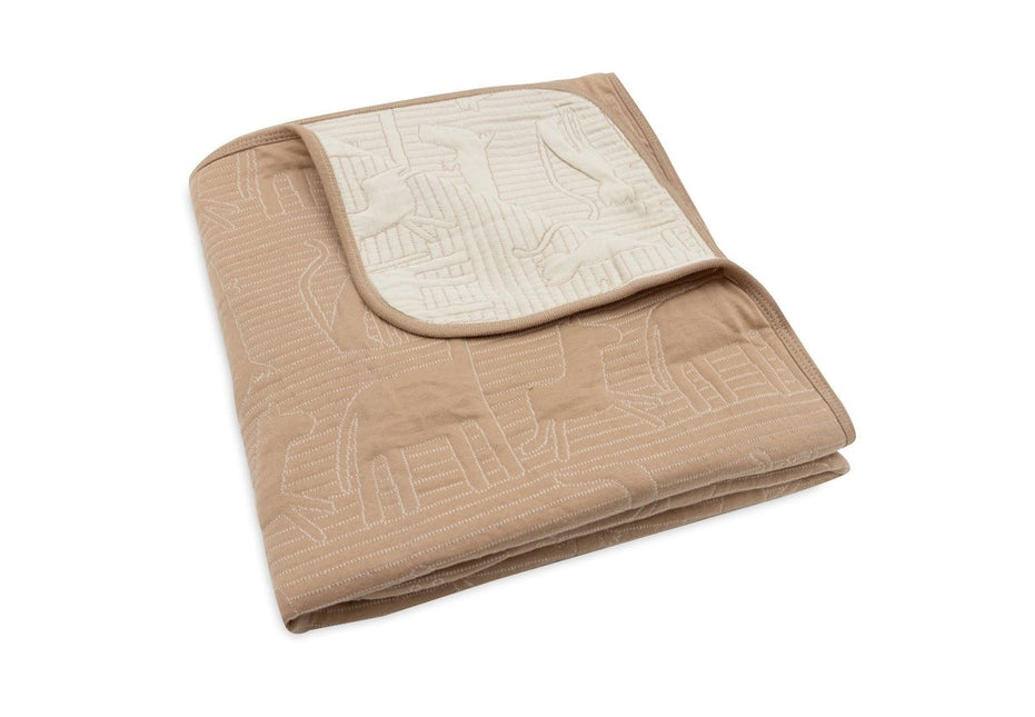 Jollein Ledikantdeken Jungle Jambo Biscuit/Oatmeal 100 X 150 Cm - Jollein - Babywinkel - 8717329387768