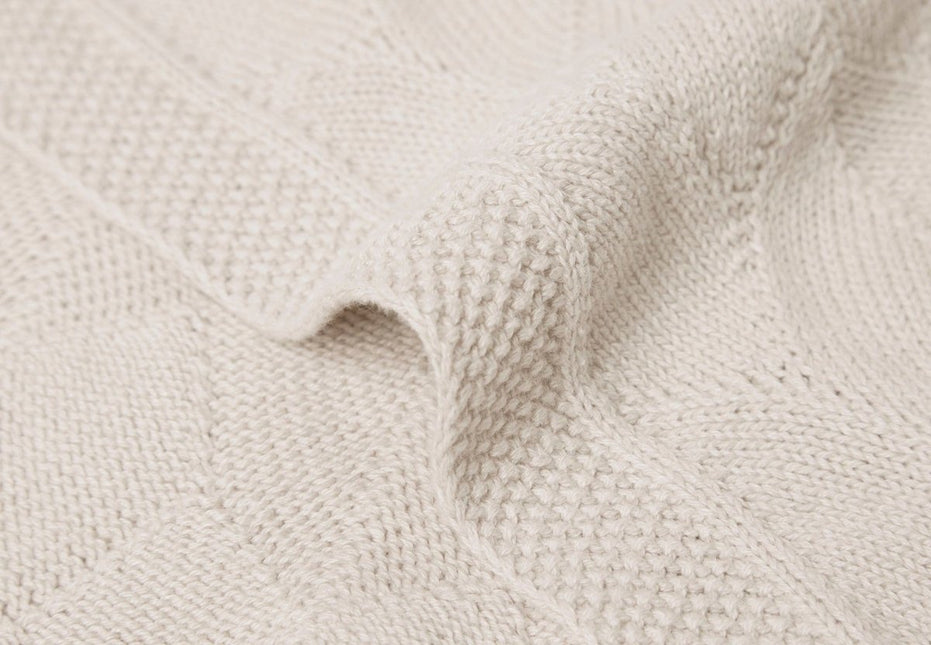 Jollein Ledikantdeken Shell Knit Nougat 100x150cm - Jollein - Babywinkel - 8717329373679