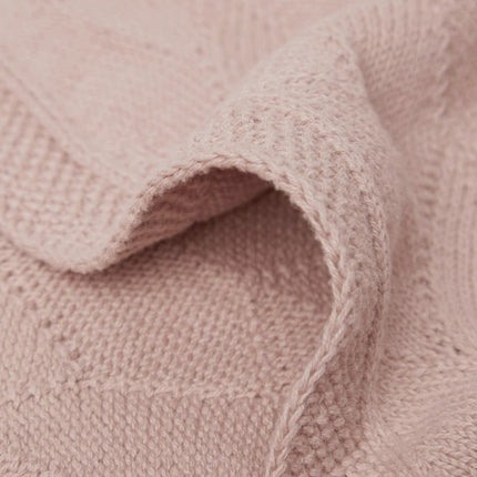 Jollein Ledikantdeken Shell Knit Wild Rose 100x150cm - Jollein - Babywinkel - 8717329373693