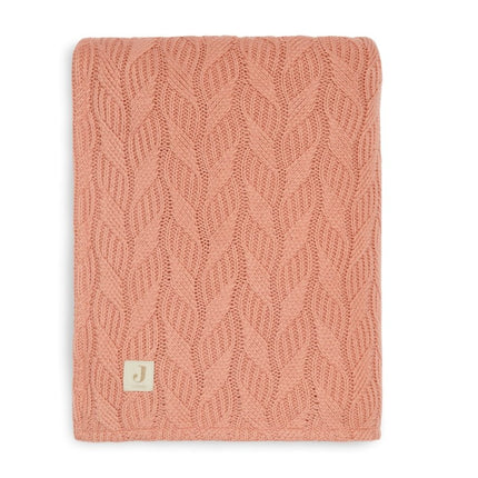 Jollein Ledikantdeken Spring Knit Rosewood 100x150cm - Jollein - Babywinkel - 8717329362932