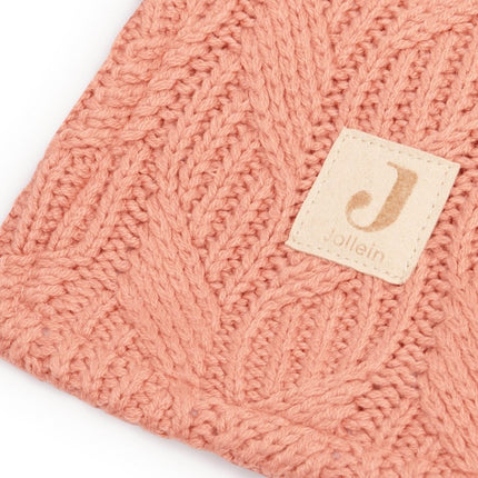 Jollein Ledikantdeken Spring Knit Rosewood 100x150cm - Jollein - Babywinkel - 8717329362932