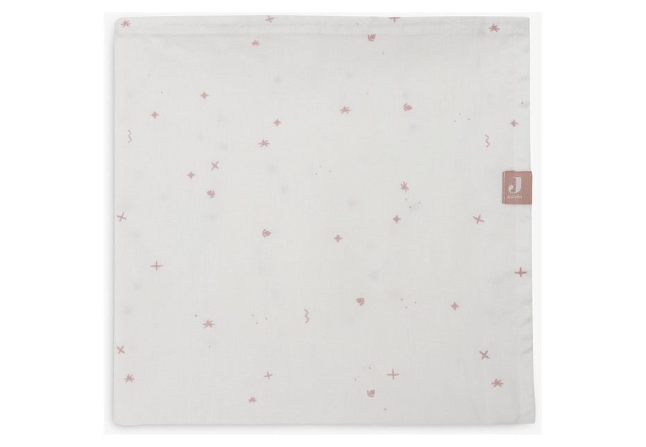 Jollein Ledikantlaken Twinkling Wild Rose 120X150Cm koop je bij Babywinkel