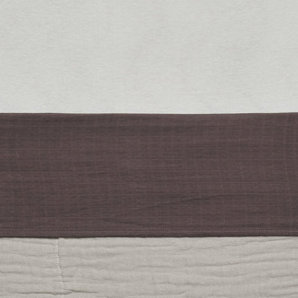 Jollein Ledikantlaken Wrinkled Cotton Chestnut 120x150cm - Jollein - Babywinkel - 8717329364370