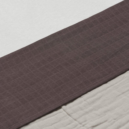 Jollein Ledikantlaken Wrinkled Cotton Chestnut 120x150cm - Jollein - Babywinkel - 8717329364370