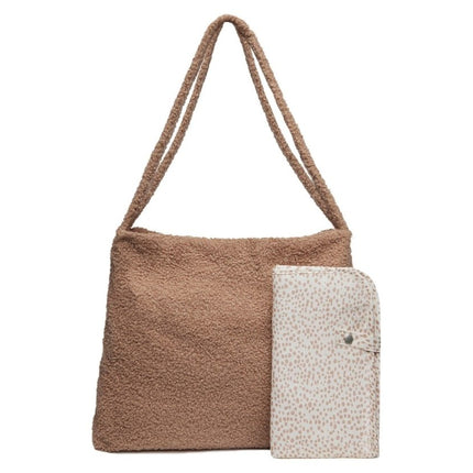 Jollein Luiertas Shopper Boucle Biscuit - Jollein - Babywinkel - 8717329373563