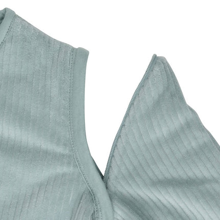 Jollein Slaapzak Baby Met Afritsbare Mouw Rib Sea Green 110Cm - Jollein - Babywinkel - 8717329384538