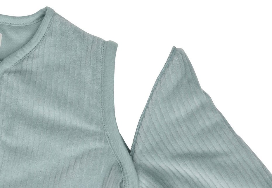 Jollein Slaapzak Baby Met Afritsbare Mouw Rib Sea Green 110Cm - Jollein - Babywinkel - 8717329384538