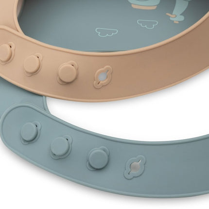 Jollein Slabbetje On The Go - 2 Stuks - Babywinkel - 029 - 007 - 68075