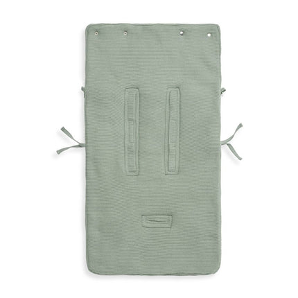 Jollein Voetenzak Autostoel Groep 0+ 3/5 Punts Basic Knit Forest Green - Jollein - Babywinkel - 8717329359970
