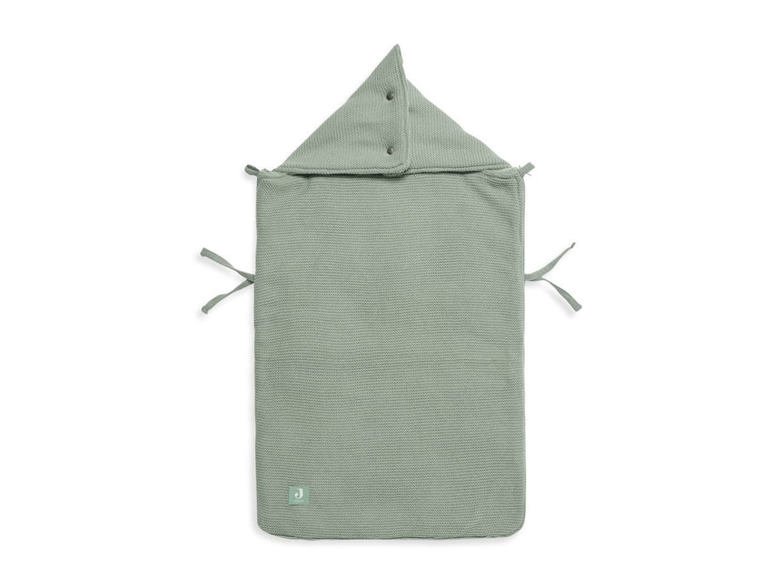 Jollein Voetenzak Autostoel Groep 0+ 3/5 Punts Basic Knit Forest Green koop je bij Babywinkel