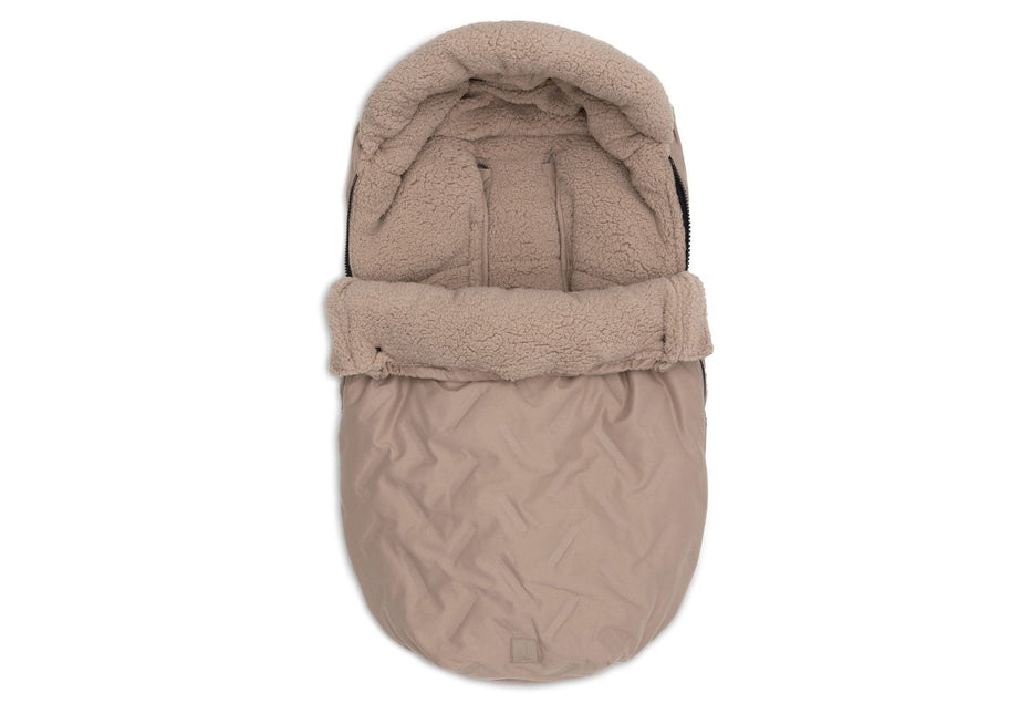 Jollein Voetenzak Embossed/Milky Coffee koop je bij Babywinkel