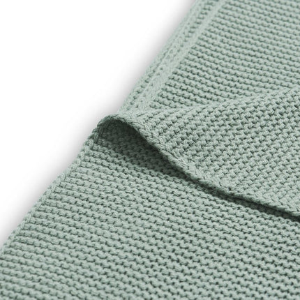 Jollein Wiegdeken Basic Knit Forest Green 75x100cm - Jollein - Babywinkel - 8717329339835