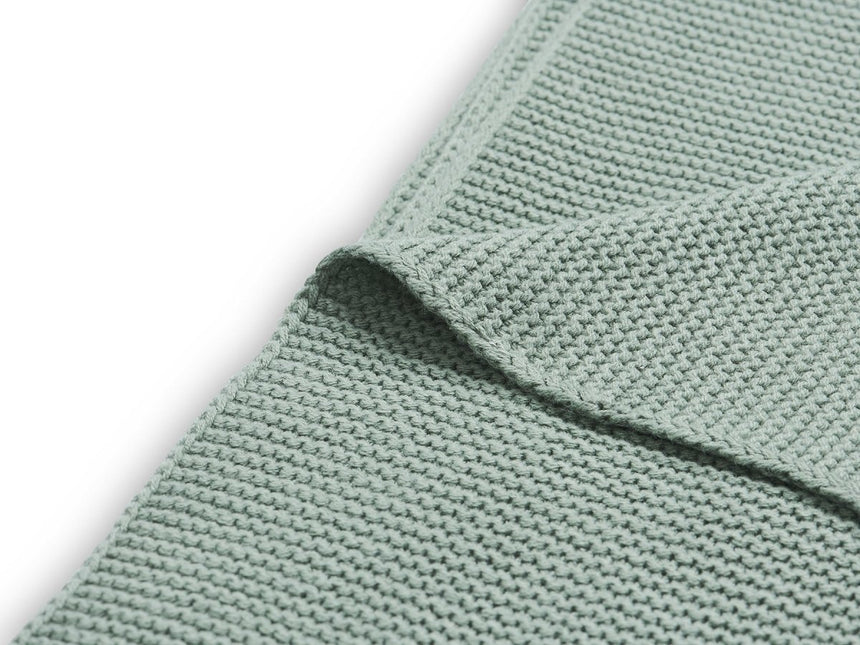 Jollein Wiegdeken Basic Knit Forest Green 75x100cm - Jollein - Babywinkel - 8717329339835