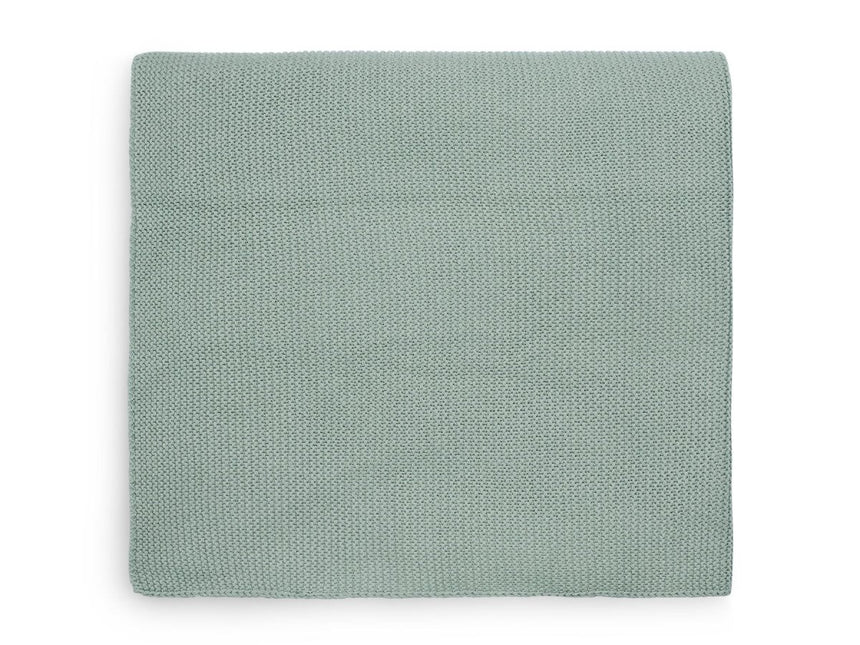 Jollein Wiegdeken Basic Knit Forest Green 75x100cm - Jollein - Babywinkel - 8717329339835