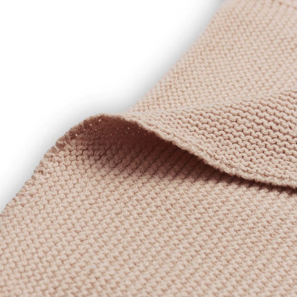 Jollein Wiegdeken Basic Knit Pale Pink 75x100cm - Jollein - Babywinkel - 8717329361270