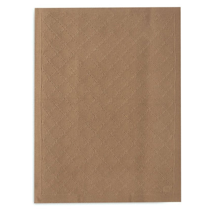 Jollein Wiegdeken Check Knit Biscuit 75 X 100 Cm - Jollein - Babywinkel - 8717329386686