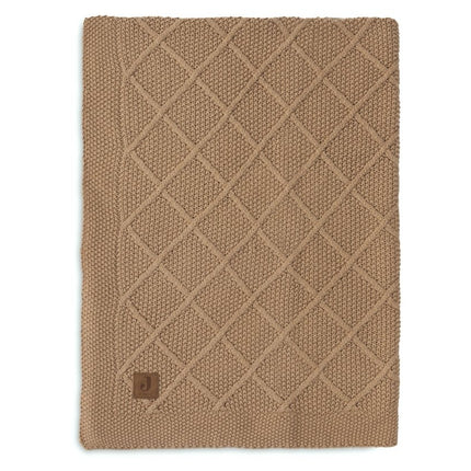 Jollein Wiegdeken Check Knit Biscuit 75 X 100 Cm - Jollein - Babywinkel - 8717329386686