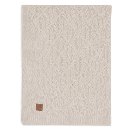 Jollein Wiegdeken Check Knit Oatmeal 75 X 100 Cm - Jollein - Babywinkel - 8717329386679
