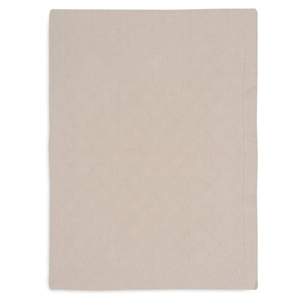 Jollein Wiegdeken Check Knit Oatmeal 75 X 100 Cm - Jollein - Babywinkel - 8717329386679