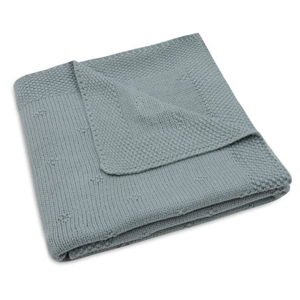 Jollein Wiegdeken Cosy Knit Sea Green 75 X 100 Cm - Jollein - Babywinkel - 8717329386570