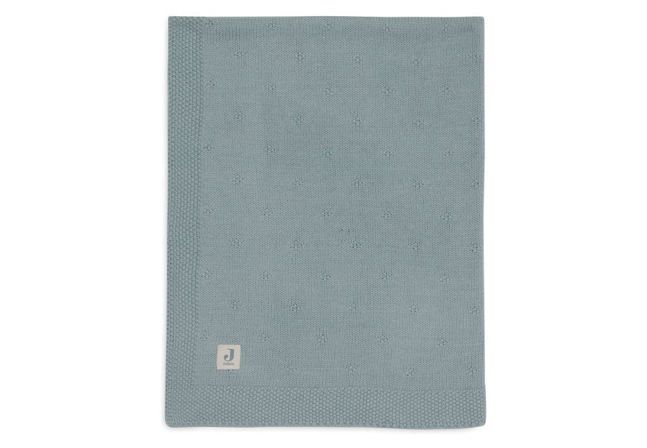 Jollein Wiegdeken Cosy Knit Sea Green 75 X 100 Cm - Jollein - Babywinkel - 8717329386570