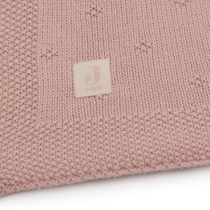 Jollein Wiegdeken Cosy Knit Wild Rose 75 X 100 Cm - Jollein - Babywinkel - 8717329386563