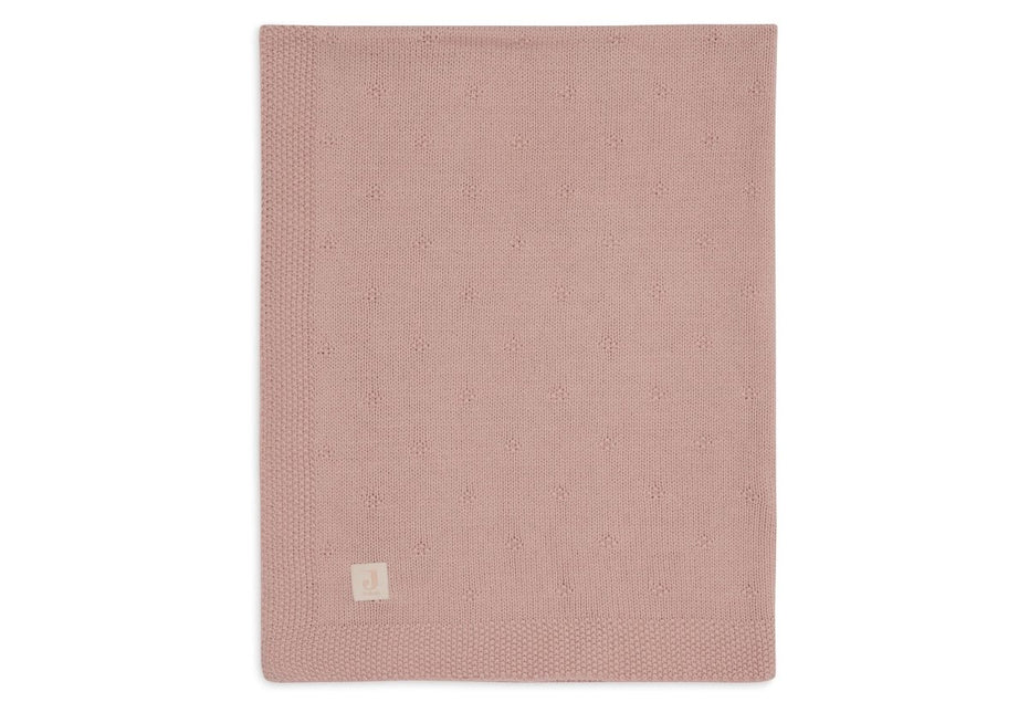 Jollein Wiegdeken Cosy Knit Wild Rose 75 X 100 Cm koop je bij Babywinkel