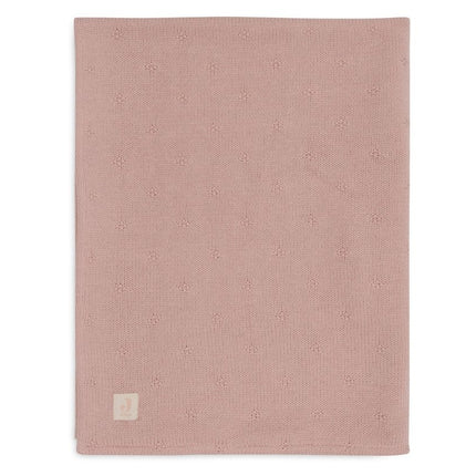Jollein Wiegdeken Cosy Knit Wild Rose/Velvet 75 X 100 Cm - Jollein - Babywinkel - 8717329386624