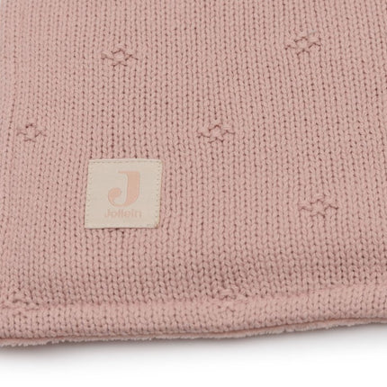Jollein Wiegdeken Cosy Knit Wild Rose/Velvet 75 X 100 Cm - Jollein - Babywinkel - 8717329386624
