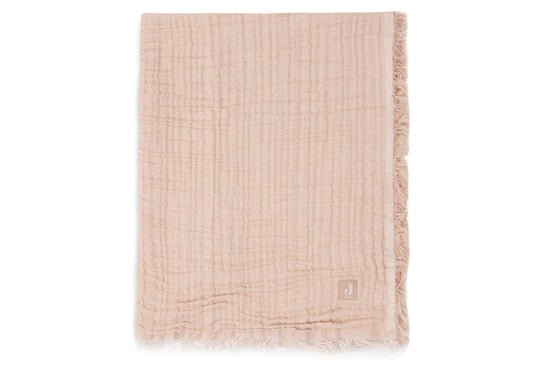 Jollein Wiegdeken Fringe Moonstone/Ivory 75X100cm - Jollein - Babywinkel - 8717329380899