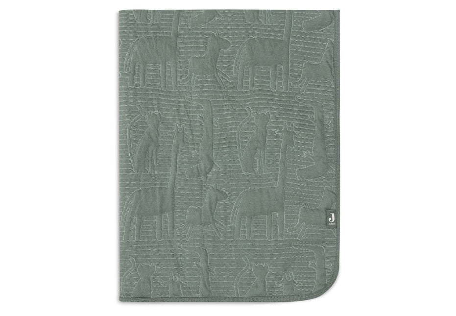 Jollein Wiegdeken Jungle Jambo Ash Green/Laurel 75 X 100 Cm - Jollein - Babywinkel - 8717329387775
