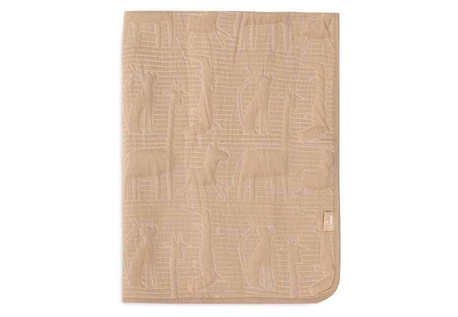 Jollein Wiegdeken Jungle Jambo Biscuit/Oatmeal 75 X 100 Cm - Jollein - Babywinkel - 8717329387782