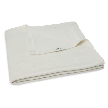 Jollein Wiegdeken Pointelle Ivory 100x150cm - Jollein - Babywinkel - 8717329366022