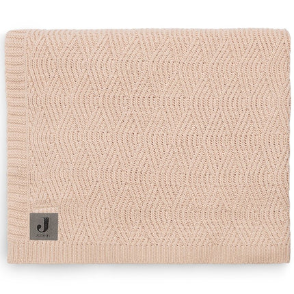 Jollein Wiegdeken River Knit Pale Pink 75x100cm - Jollein - Babywinkel - 8717329352148