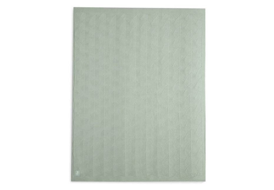 Jollein Wiegdeken Shell Knit Sea Foam 75x100cm - Jollein - Babywinkel - 8717329373648