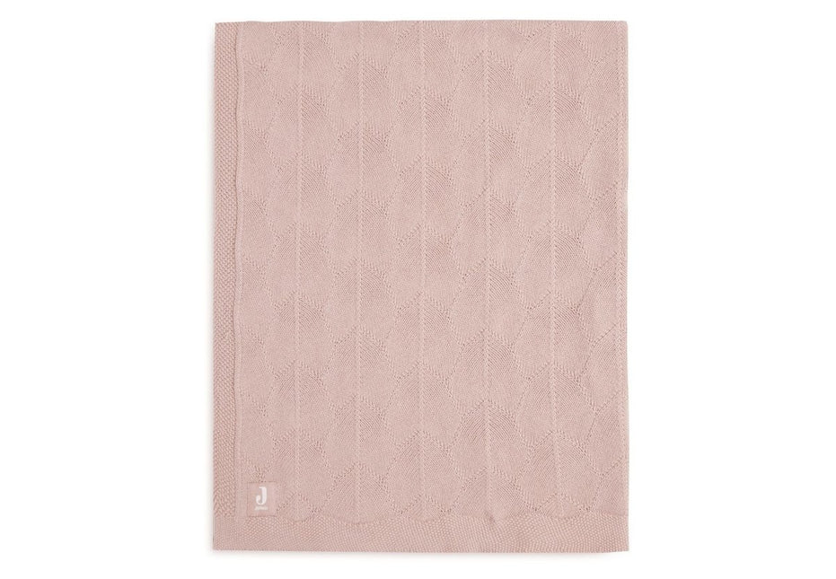Jollein Wiegdeken Shell Knit Wild Rose 75x100cm - Jollein - Babywinkel - 8717329373686