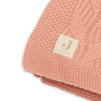 Jollein Wiegdeken Spring Knit Rosewood 75x100cm - Jollein - Babywinkel - 8717329362888
