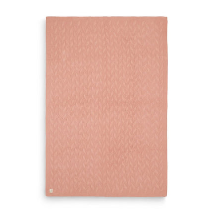 Jollein Wiegdeken Spring Knit Rosewood 75x100cm - Jollein - Babywinkel - 8717329362888