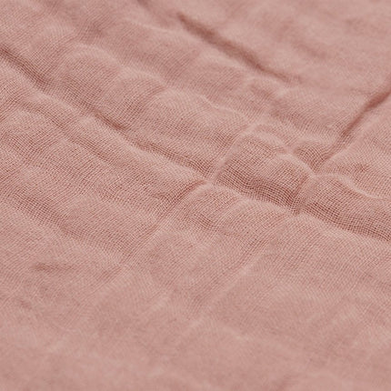 Jollein Wiegdeken Wrinkled Cotton Rosewood 75x100cm - Jollein - Babywinkel - 8717329364226