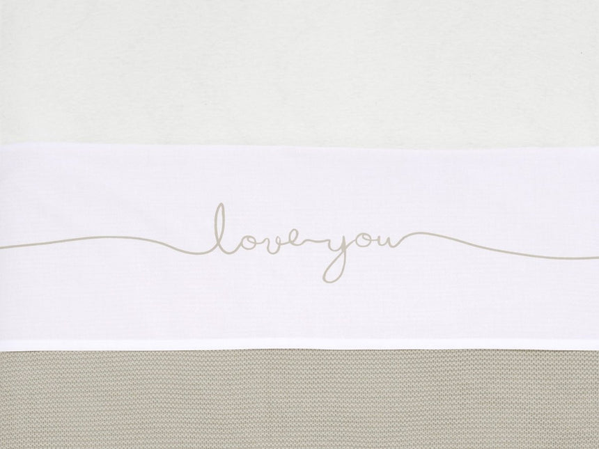 Jollein Wieglaken Love You Nougat 75x100cm - Jollein - Babywinkel - 8717329358669