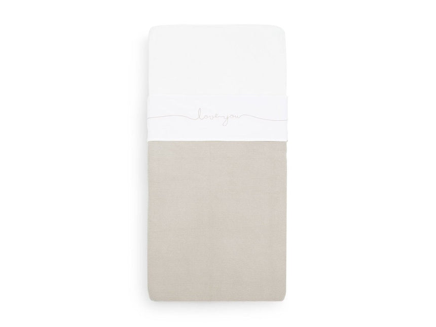 Jollein Wieglaken Love You Nougat 75x100cm - Jollein - Babywinkel - 8717329358669