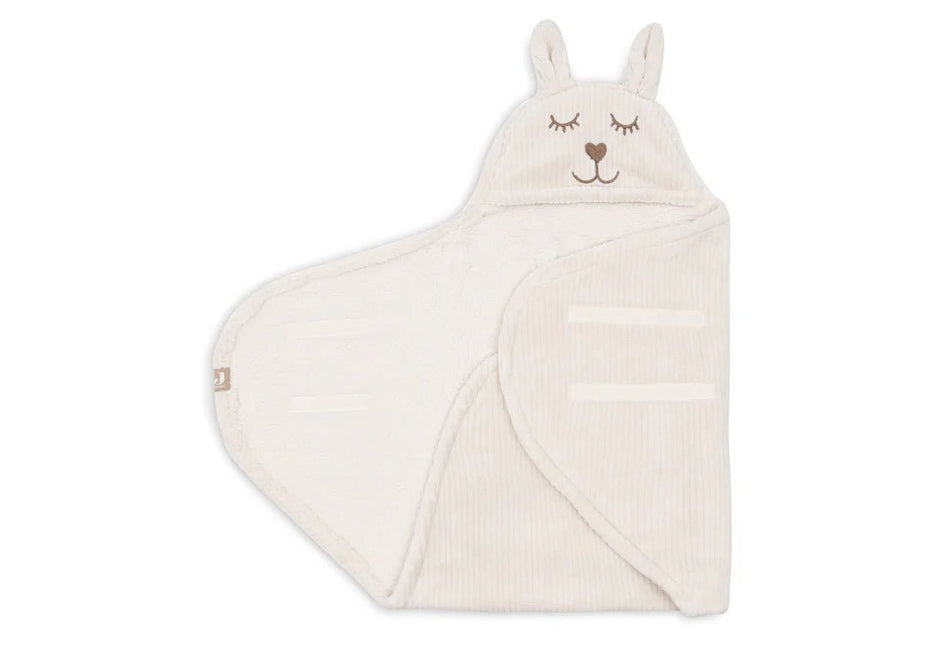 Jollein Wikkeldeken Baby Bunny Cloudy Rib/ Oatmeal - Babywinkel - 8717329401563