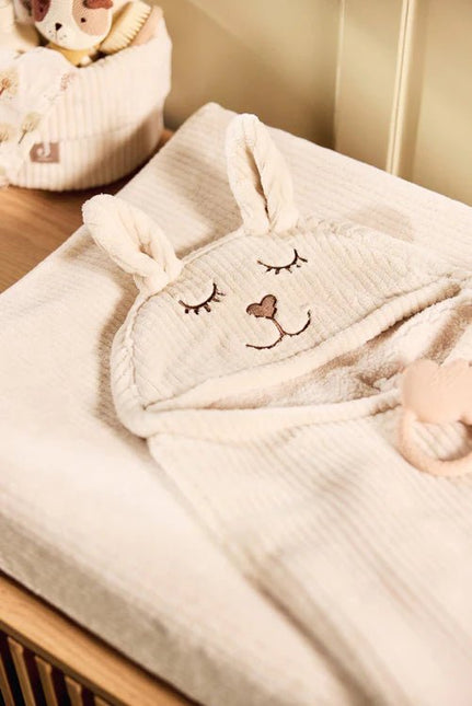 Jollein Wikkeldeken Baby Bunny Cloudy Rib/ Oatmeal - Babywinkel - 8717329401563