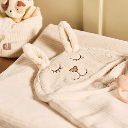 Jollein Wikkeldeken Baby Bunny Cloudy Rib/ Oatmeal - Babywinkel - 8717329401563