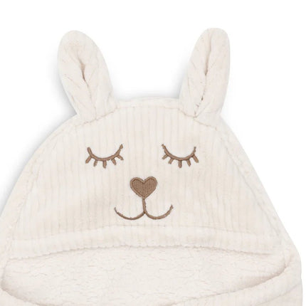 Jollein Wikkeldeken Baby Bunny Cloudy Rib/ Oatmeal - Babywinkel - 8717329401563